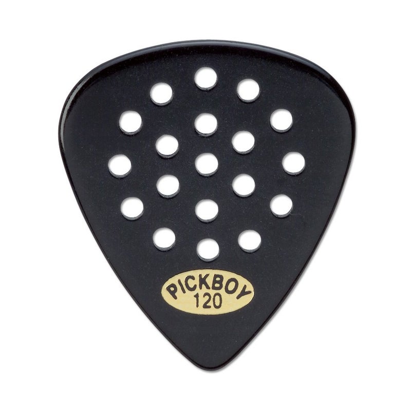 Pickboy Pos-a-Grip, Black, Cellulose, 1.20mm, 10 picks